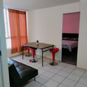 Departamento céntrico cercano a Fantasilandia, metro